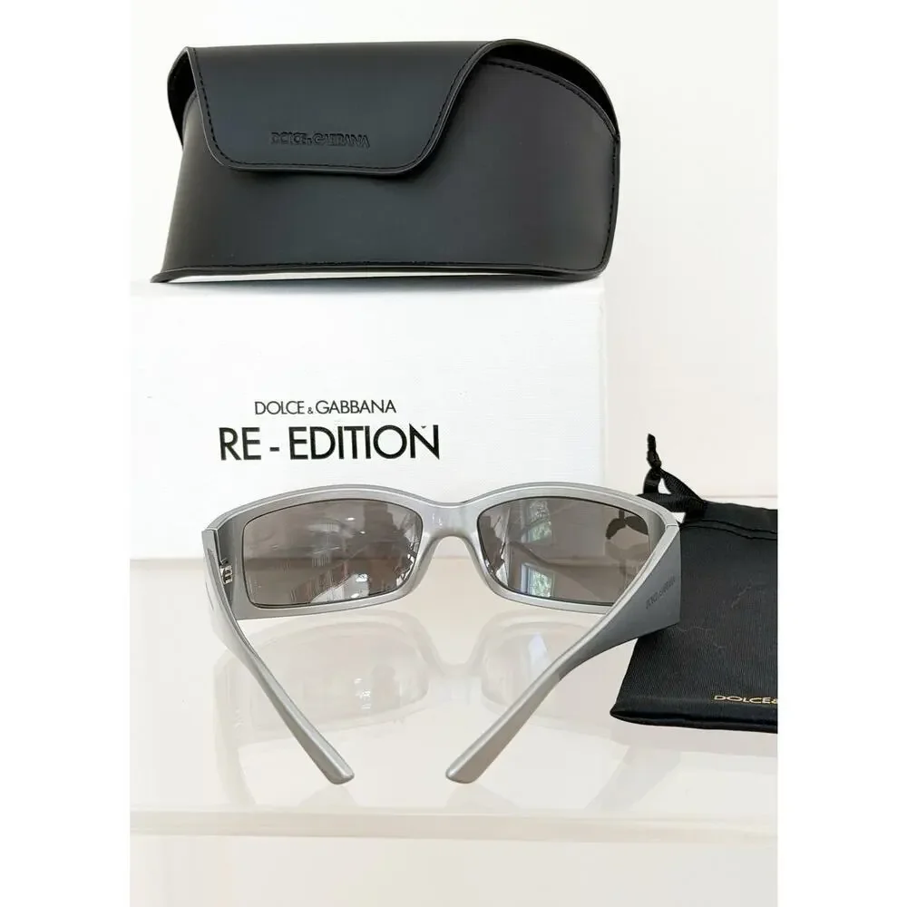 NEW Dolce & Gabbana DG6188 Grey/Light Grey Mirrored (3415/6G) Unisex Sunglasses - Picture 15 of 16